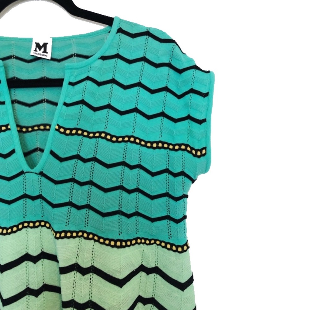 M Missoni | Signature Zig Zag Crochet Top